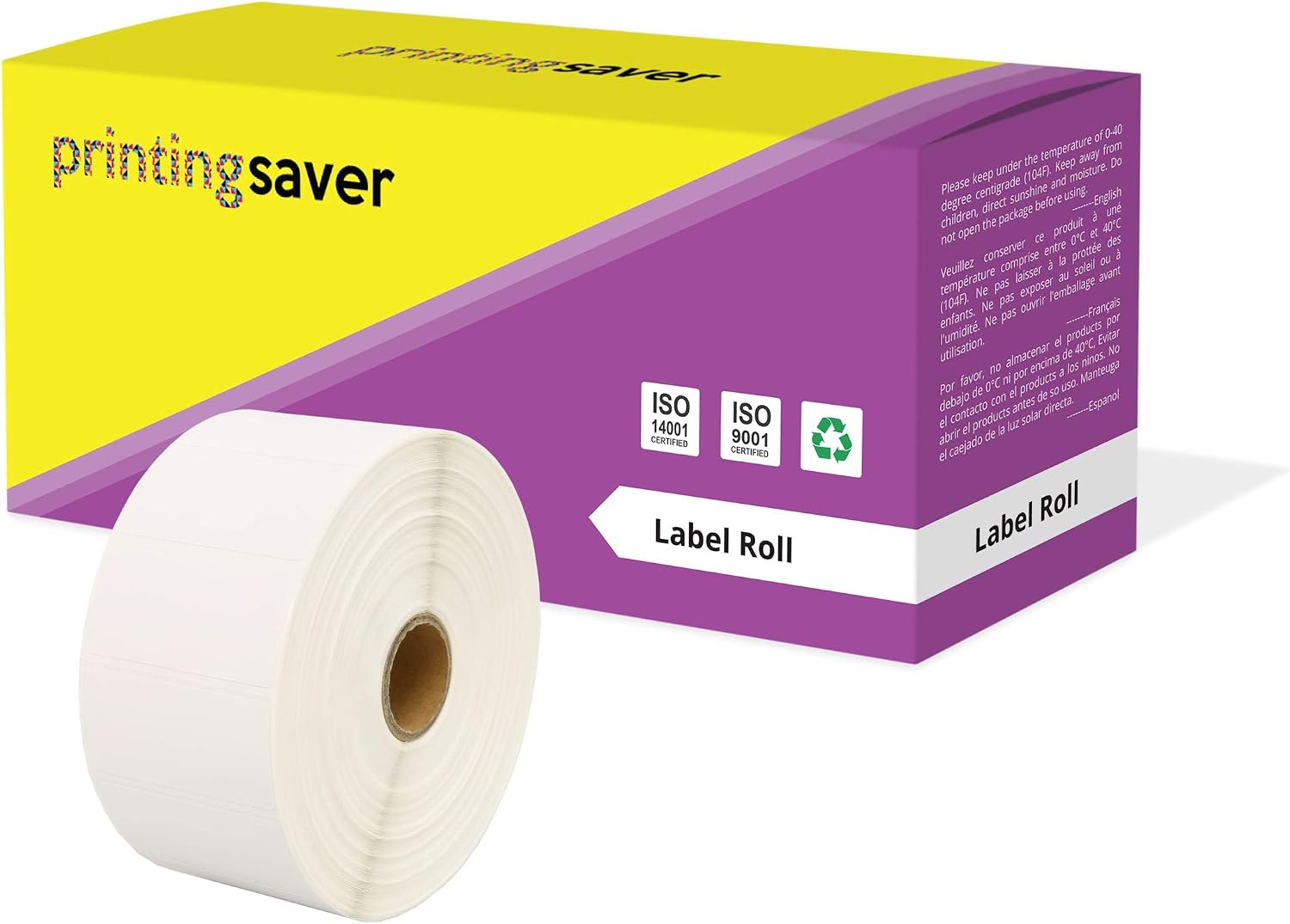 Compatible Roll 52mm x 25mm White Direct Thermal Labels for Zebra GK420d GK420t GC420d GX420d GX420t GC420t GX430t GT800 ZD420 LP2844 TLP 2844 Citizen CL-S521 CL-S621 CL-S631 (2000 Labels per Roll)