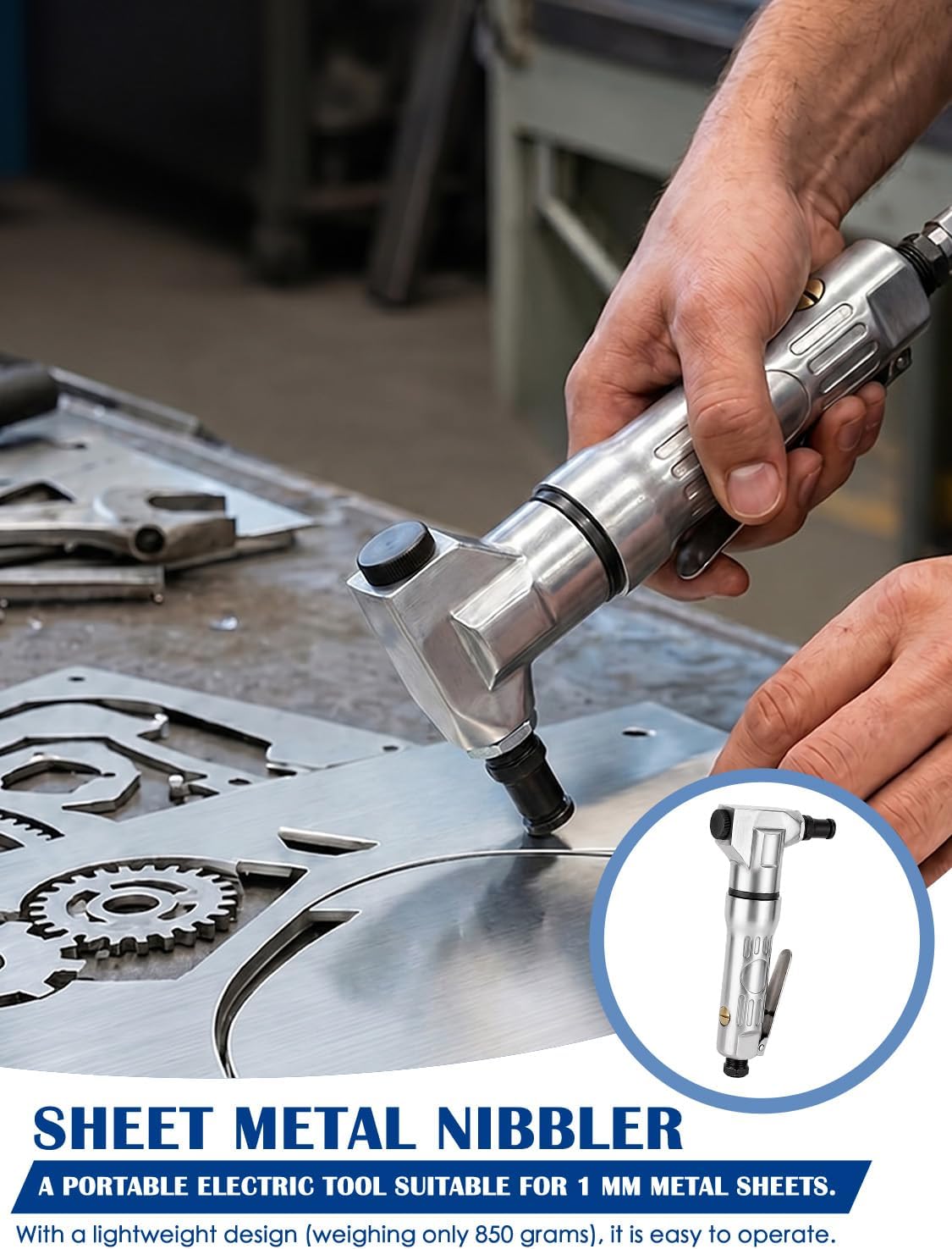 Air Nibbler Metal Cutter, 2800rpm Electric Drill Shears image 3