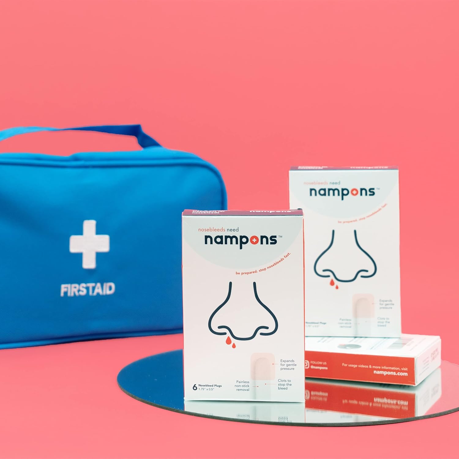 Nampons Nosebleed Stoppers - 24 Nose Bleed Plugs with Clotting Agent to Stop Nosebleeds Fast. Perfect First Aid Item Trusted by Doctors and Hospitals. Safe and Effective for Teens, Adults, Seniors - Image 5