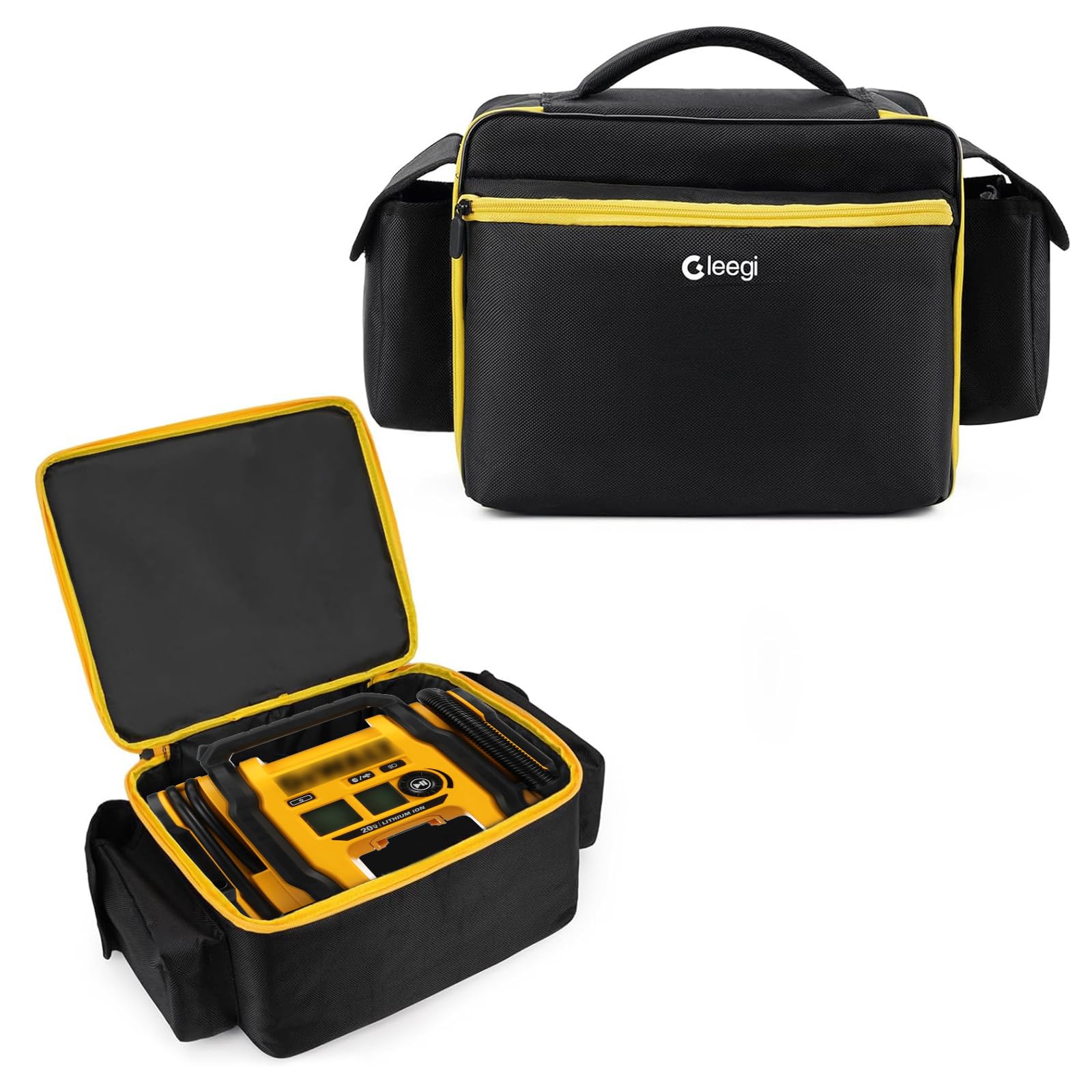 Sacoche De Rangement Noire Pour Pompe à Air Dewalt DCC020IB – Étui Pour Compresseur Portable