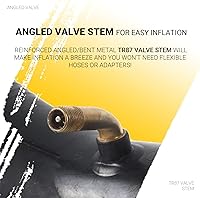 Vista 4 de AR-Pro - Tubo interior de repuesto resistente con válvula recta TR-13 (2 unidades) para carretillas, podadora, carrito del mandado y más