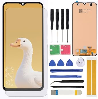 LCD Screen Replacement for Samsung Galaxy A20 A205 SM-A205F/DS A205FN A205GN/DS A205YN A205G/DS SM-A205W 6.4" Assembly LCD Display Touch Screen Digitizer with Repair Tools