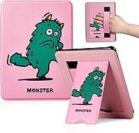 Vista 26 de CoBak - Funda para Ereader de piel sintética duradera con función de apagado y encendido automático, ranura para tarjetas y correa para la mano - Se