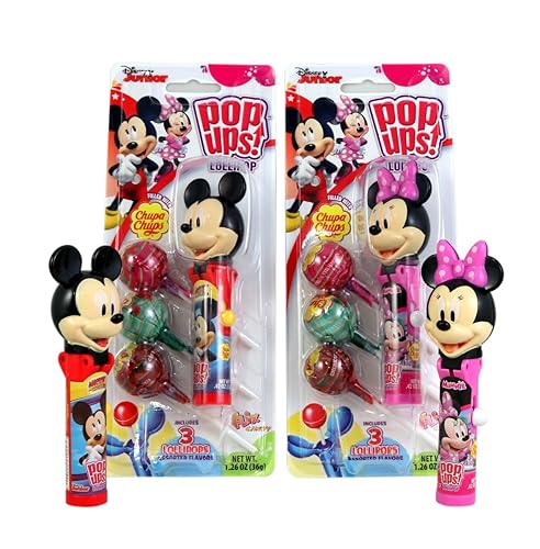 Miniatura 2 de Disney Mickey and Minnie Mouse Pop Ups - Estuche para piruletas con Chupa Chups, 1.26 onzas (paquete de 2)