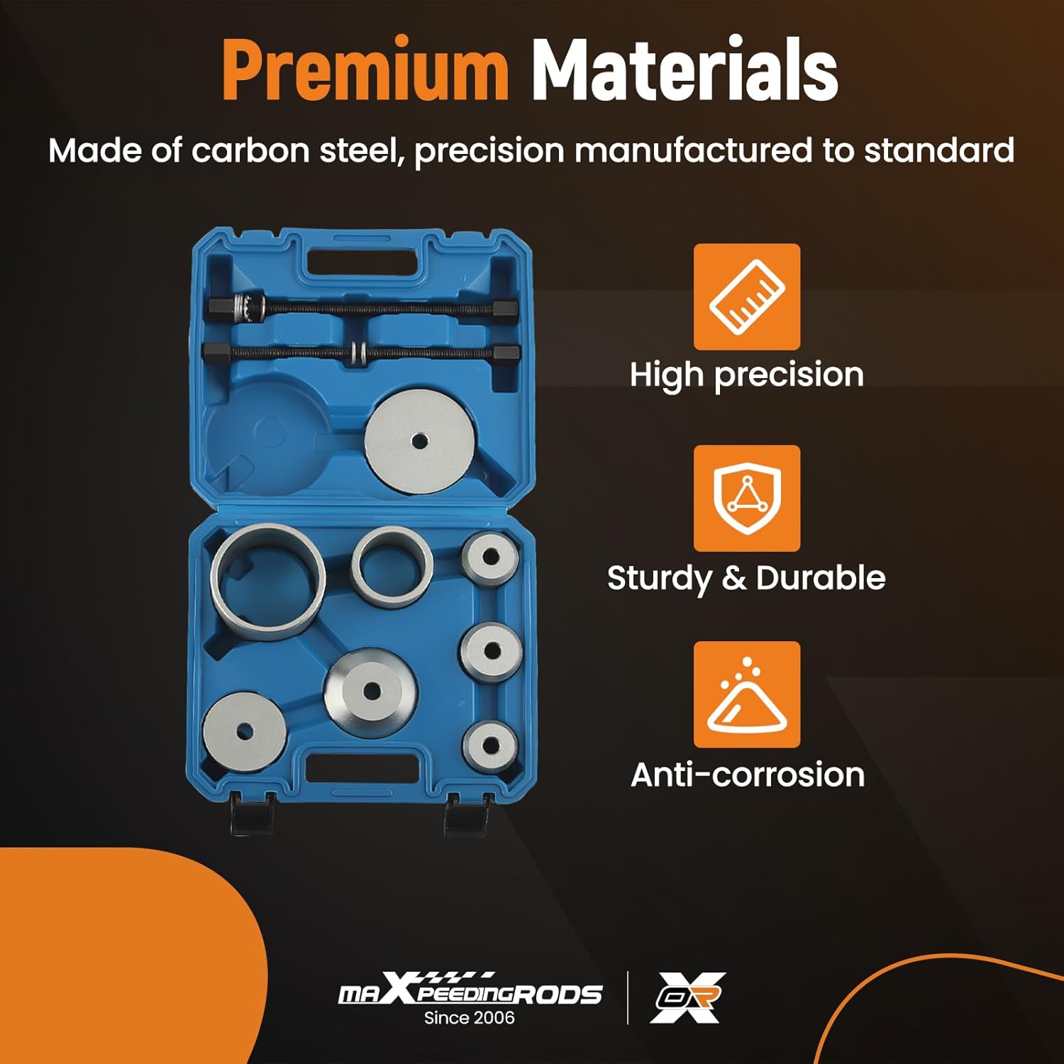 maXpeedingrods Bushing Press Kit Rear Axle Arm Suspension Bushing Removal Install Tool Kit Bushing Puller Tool for Audi Volkswagen