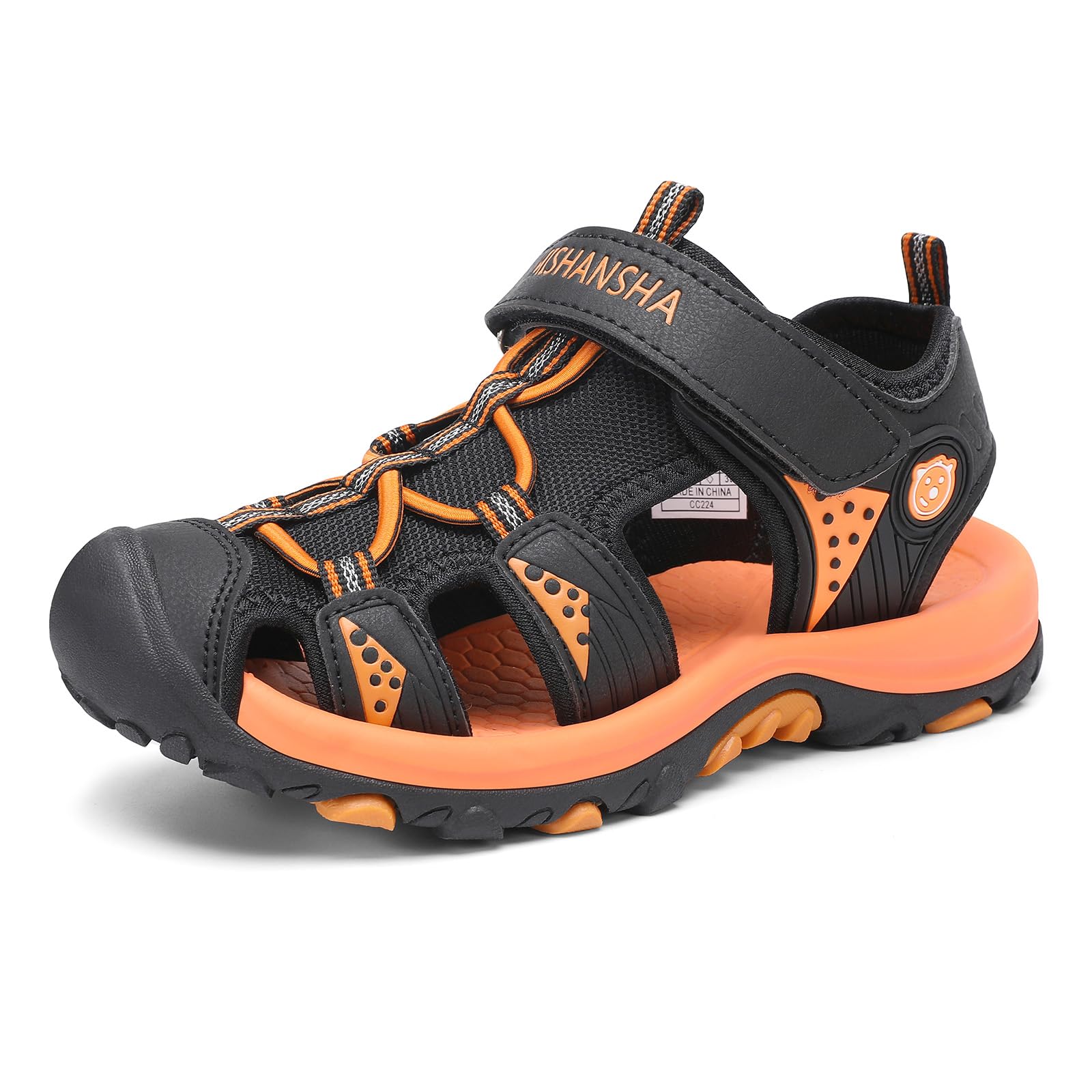 Mishansha Sandalen Jungen Trekkingsandalen Kinder Geschlossene Sommer Sandalen Gr.25-38 EU
