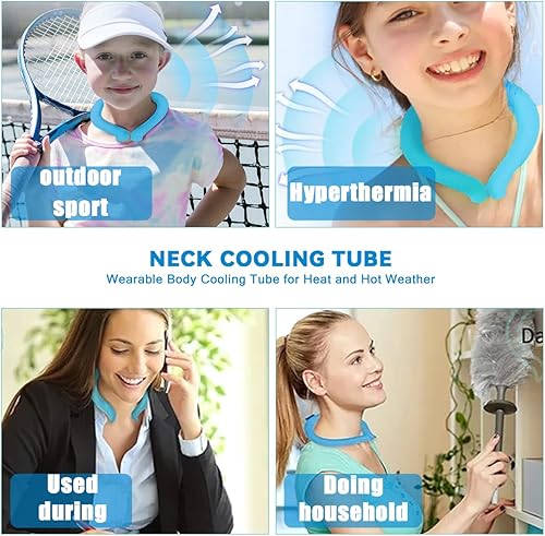 Miniatura 4 de Tubo de enfriamiento para el cuello, anillo de enfriamiento para el cuello, envolturas de enfriamiento reutilizables para el calor del verano, al
