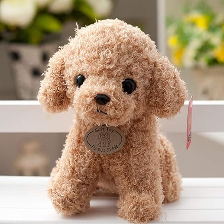 Amazon Co Jp ぬいぐるみ 犬 犬のぬいぐるみ かわいい トイプードル ベージュ Takezuaa おもちゃ