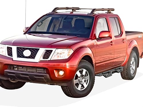 Miniatura 6 de APS Drop Steps - Estribos compatibles con Nissan Frontier 2005-2024 Crew Cab, color negro
