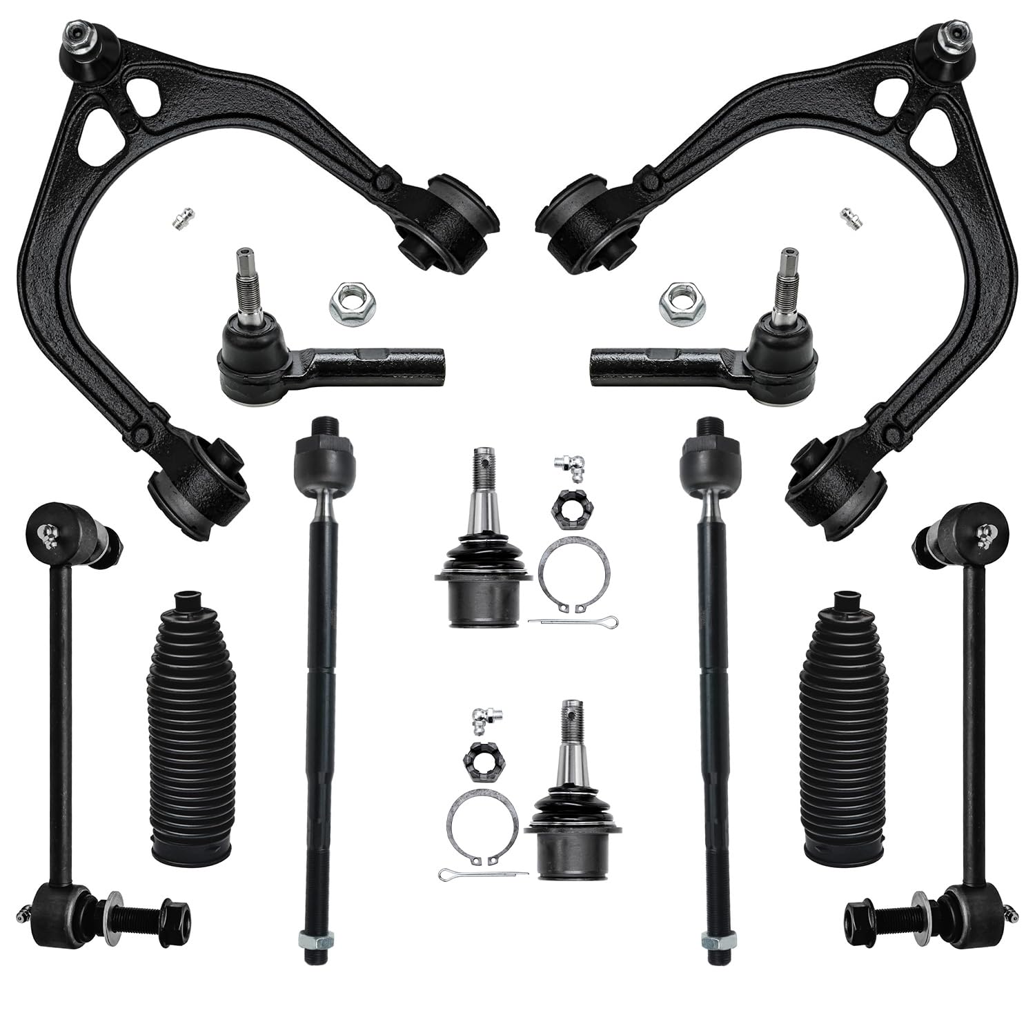 Detroit Axle - RWD 12pc Front Suspension Kit for Chrysler 300 Dodge Charger