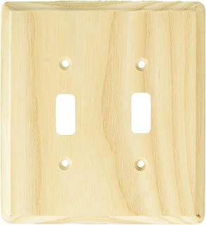 Amertac 401TT 2 Toggle Ash Wood Wallplate