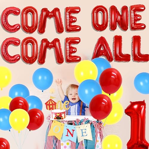 Miniatura 3 de Decoraciones de fiesta temática de carnaval para el primer cumpleaños, decoraciones de circo para la primera fiesta con tema de circo, pancarta de