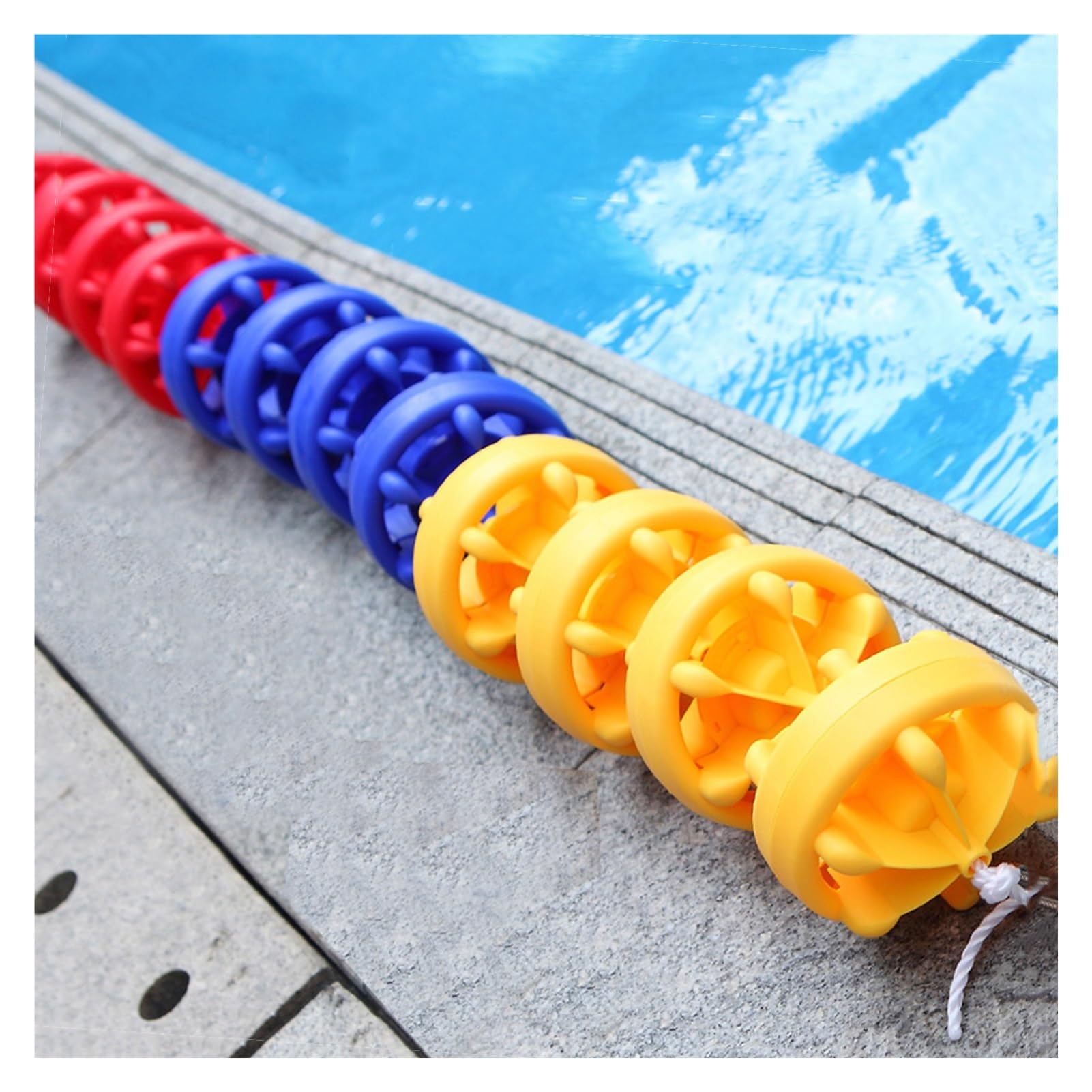 Generisch Diese Schwimmbahntrennwand mit effektiver Sichtlinie eignet Sich für Tiefe und Flache Innen- und Außenbecken (Stahl, 18 m/59 Fuß).
