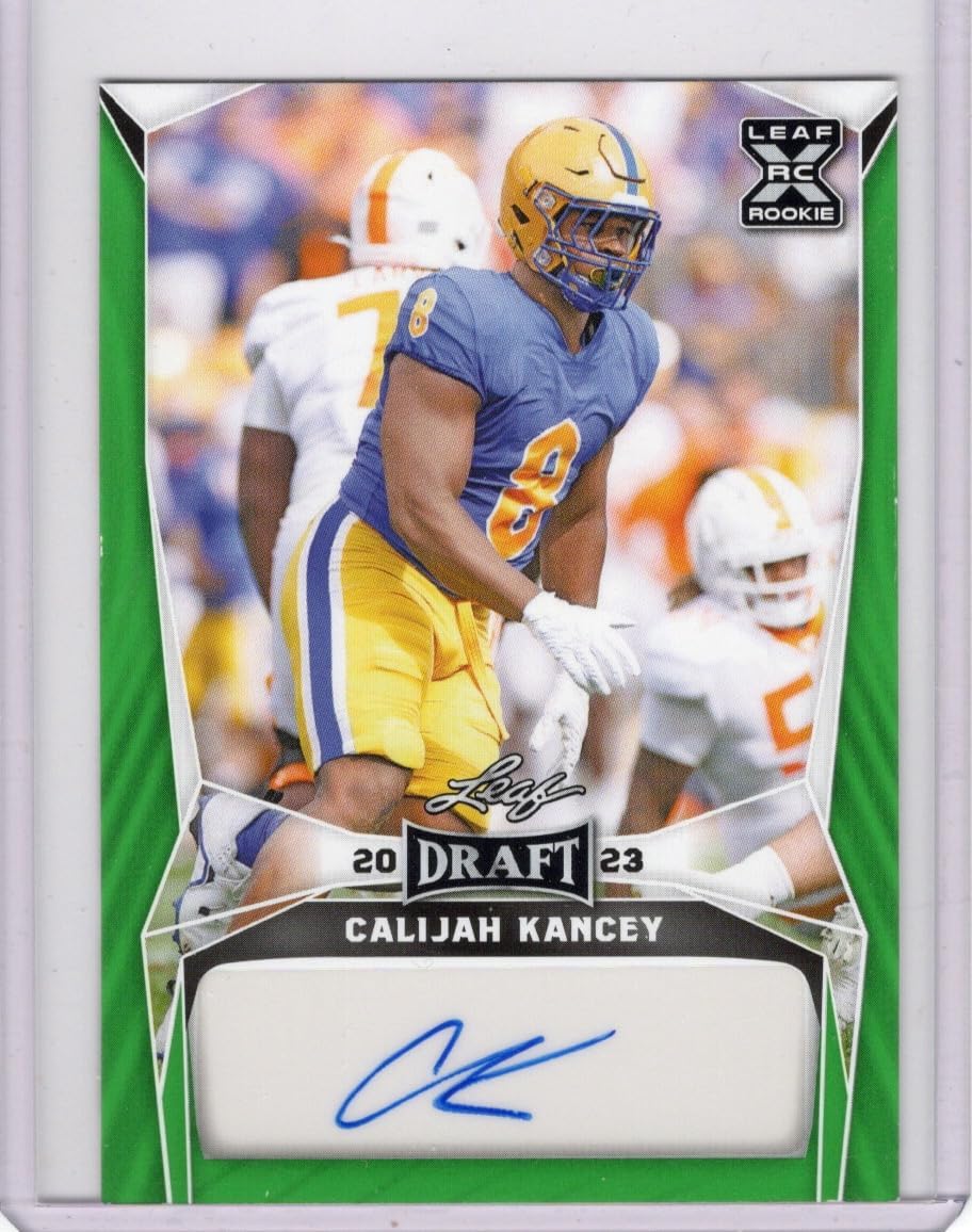 Calijah Kancey Autographed Rookie Card Collectible Football Card - 2023 Leaf Draft Football Card #BA-CK1 (Buccaneers)