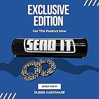 Vista 2 de SEND IT Almohadilla de manillar con DONUTS GRATIS Handlebar para bicicleta de cross ATV Crossbar (Negro, Pit Bike)