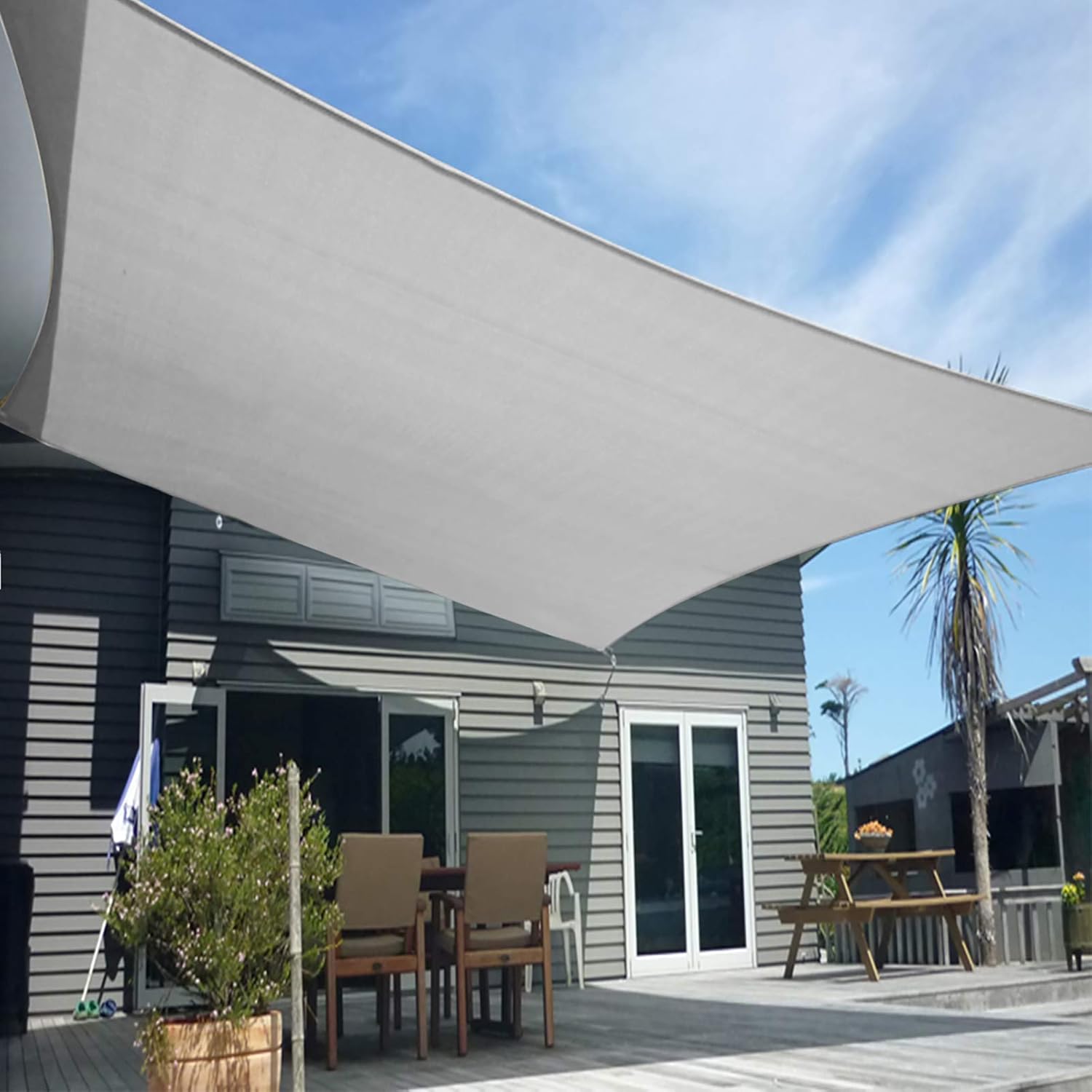 Artpuch AT-1216 DF Shade sail, Grey : Patio, Lawn & Garden