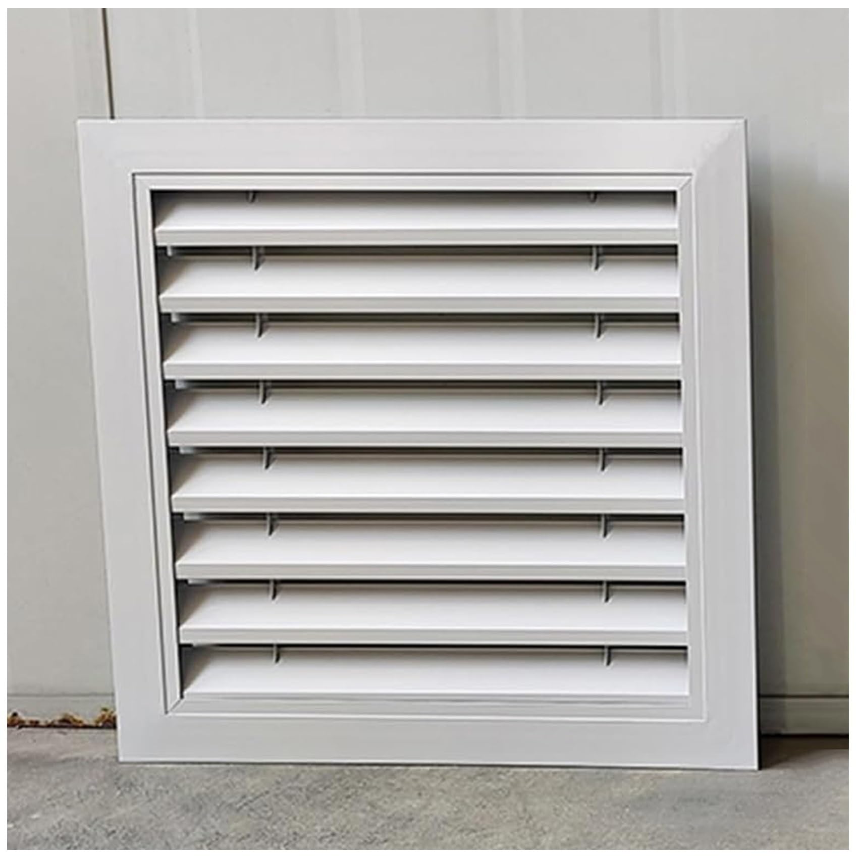 Schwerkraftklappen Entlüftungsabdeckung aus Aluminium Wasserdicht Rostfrei | Wand Lüftungsgitter Externe Lüftungsabdeckung für Elektro und Sanitärinstallationen, Trockner(60x40cm/24x16in)