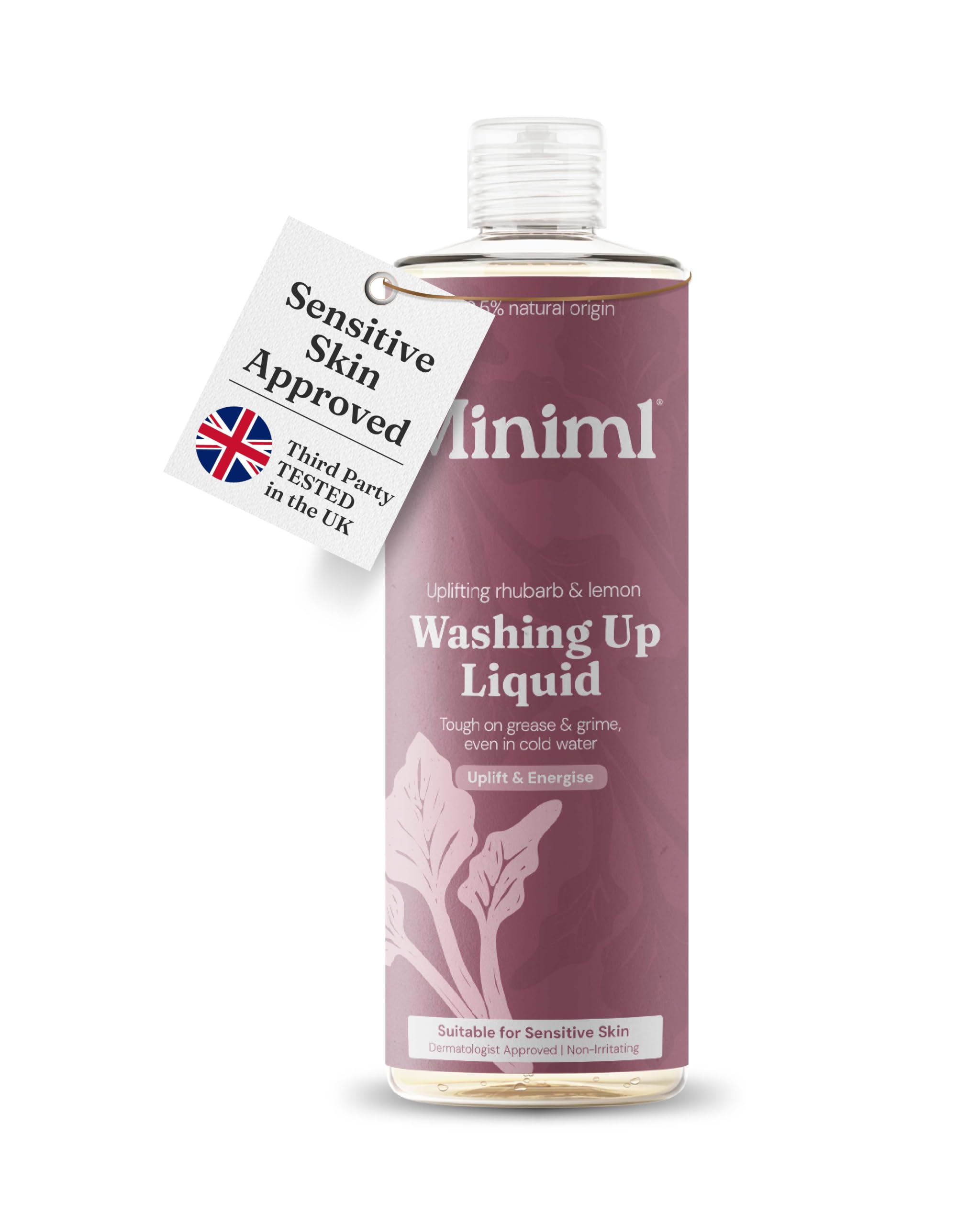 Miniml Washing Up Liquid 400ml – Rhubarb & Lemon