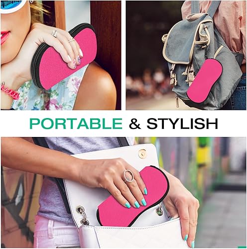 Miniatura 179 de MoKo - Estuche suave, ultra ligero, de neopreno, para lentes de sol, con cremallera y clip para cinturón