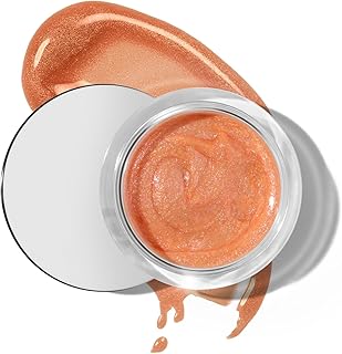 Maquillaje resaltador líquido con purpurina, ...