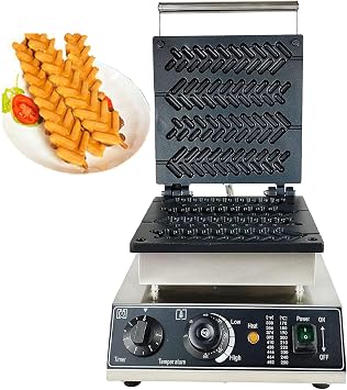 Stick Waffle Iron Maker | Waffle Stick Maker | Waffles on a Stick | Waffle Making Machine | 1750W 4 Wheat Stalk-Shaped Waffles,110V