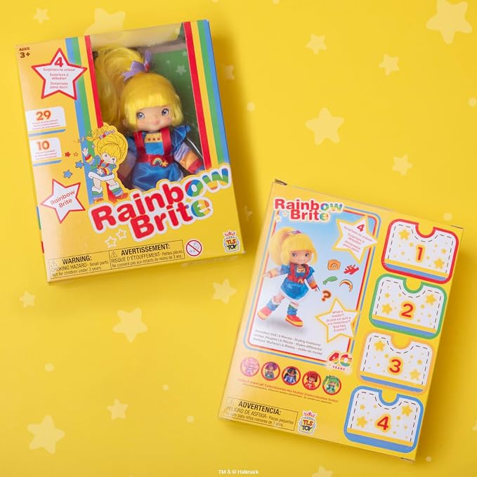Muñeca Rainbow Brite de 5.5 pulgadas articulada miniatura 2