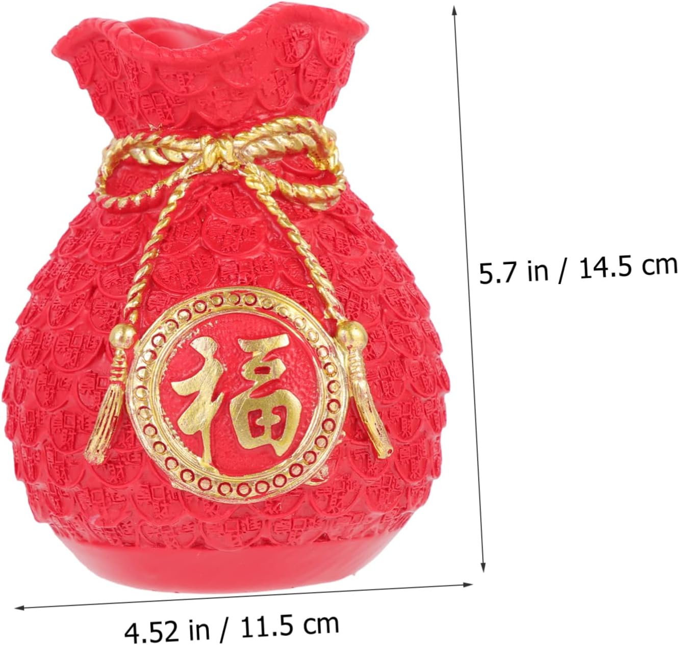 YARNOW Money Storage Bag Red Piggy Bank Prop Chinese Year Bag Decorative Ornament