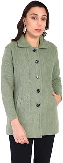 HAUTEMODA Women's Wool Lapel Collared Cardigans Price In India