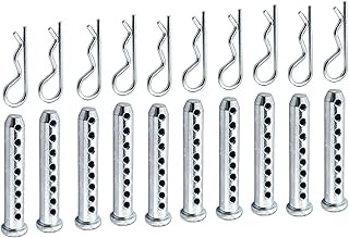 4-20Pack Multi-Hole Porous Eye Pins Clevis Pins Adjustable Clevis Pins kit, Fastener for Farming Machine Air Cool Diesel Engine Accessories (M6, 10)
