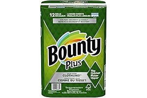 Bounty 12 Rolls of 2-Ply 86 Sheets Each Long Cloth Like Paper Towels