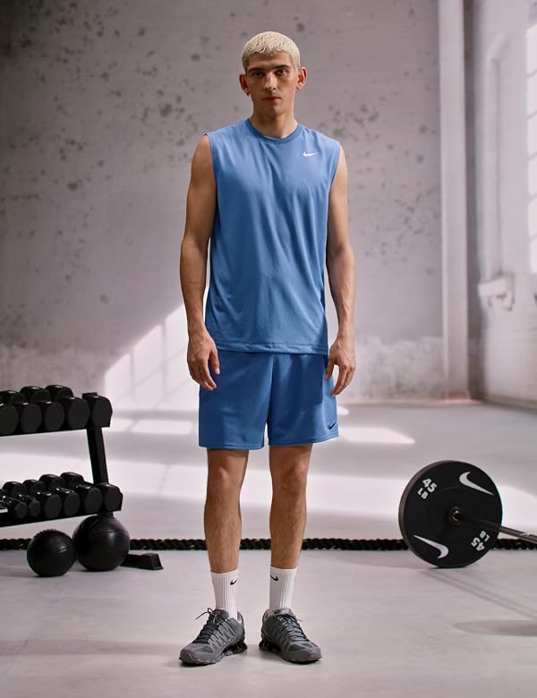 Nike Men's Dri-Fit Legend Sleeveless Fitness T-Shirt, Black/Matte Silver, Small by Nike - Image 3