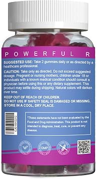 Magnesium Glycinate Gummies 400mg with Magnesium L-Threonate 200mg