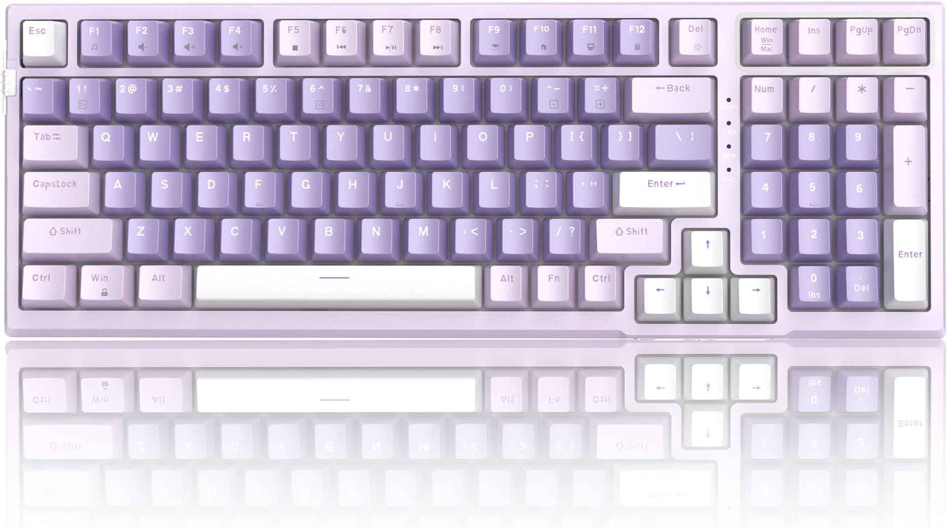 – SKY98 Mechanical Gaming Keyboard, 96% Hot Swappable Cable Joint, Custom Creamy Keyboard with 5-Layer Sound Dampening, RGB Backlit, NKRO for Win/Mac