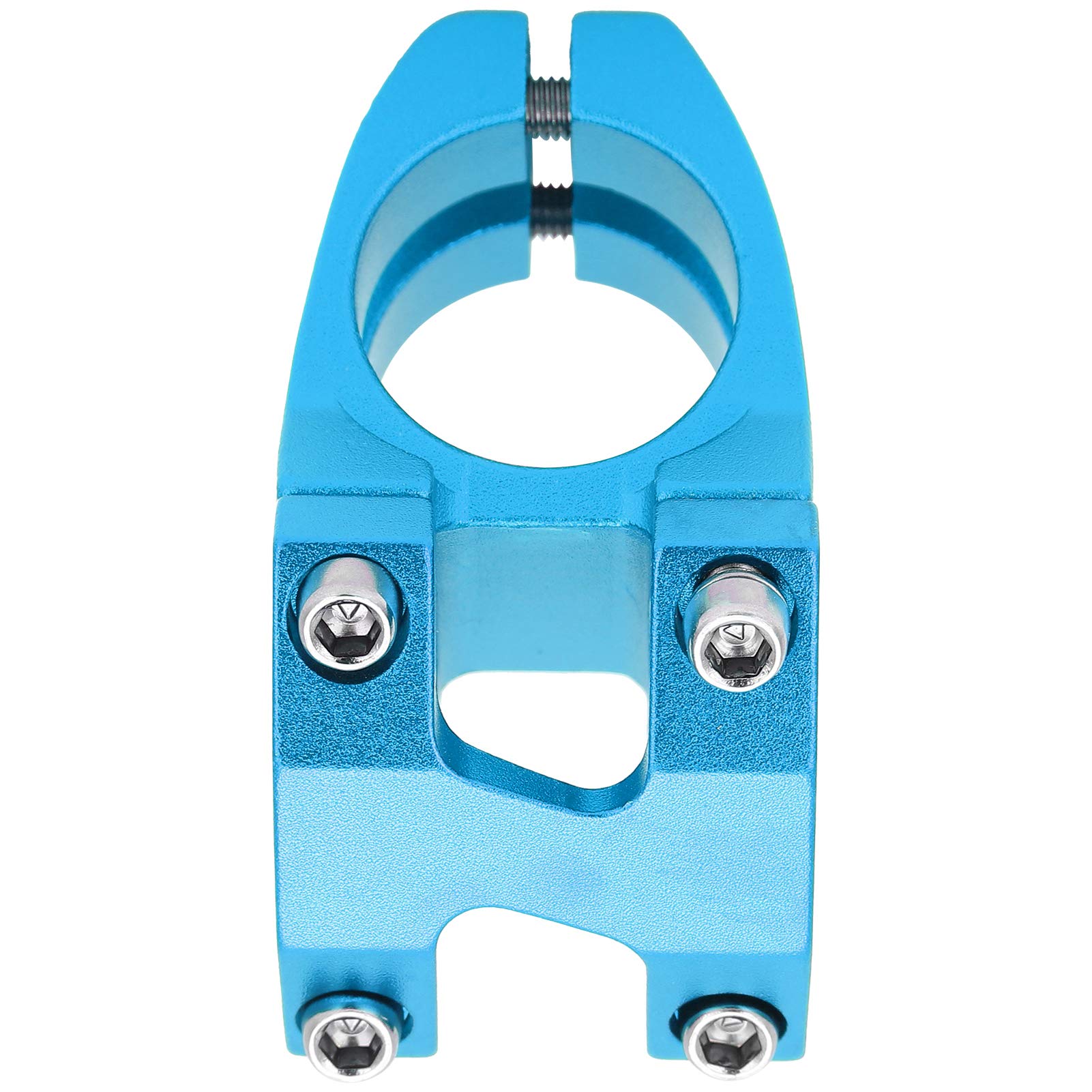 Mostek Rowerowy, Kierownica Rowerowa ze Stopu Aluminium 25.4x35mm Krótki Mostek Rowerowy Trzpień Pusty do Roweru Górskiego Rower Szosowy(Niebieski)