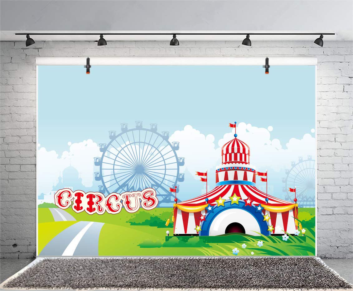 Fotohintergrund Karneval/Zirkus Motiv – Vinyl, Lichtabsorbierend, Verschiedene Größen Wählbar