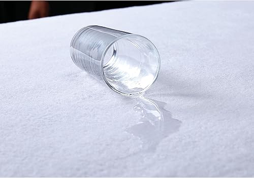 Miniatura 5 de London Fog Protector de colchón de 1 pieza de algodón blanco hipoalergénico de alta calidad, básico, 80% algodón20% poliéster, para hombres y