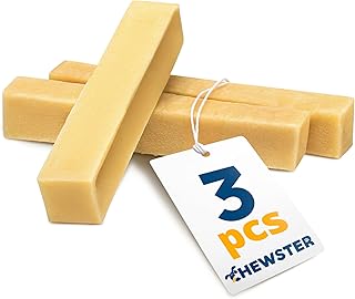 CHEWSTER Cheese Sticks - Chew Cheese Dog Bones - Chew Chew Cheese for Dogs - Long Chewing Fun Made of Natural Milk - Natural Cheese Chew Bones (210 g, M, Pack of 3) product image
