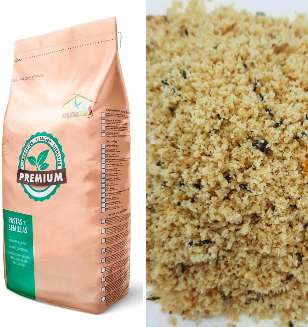 Faunamix Pasta mórbida Blanca con almendras - Especial pájaros Blancos (1 kg)