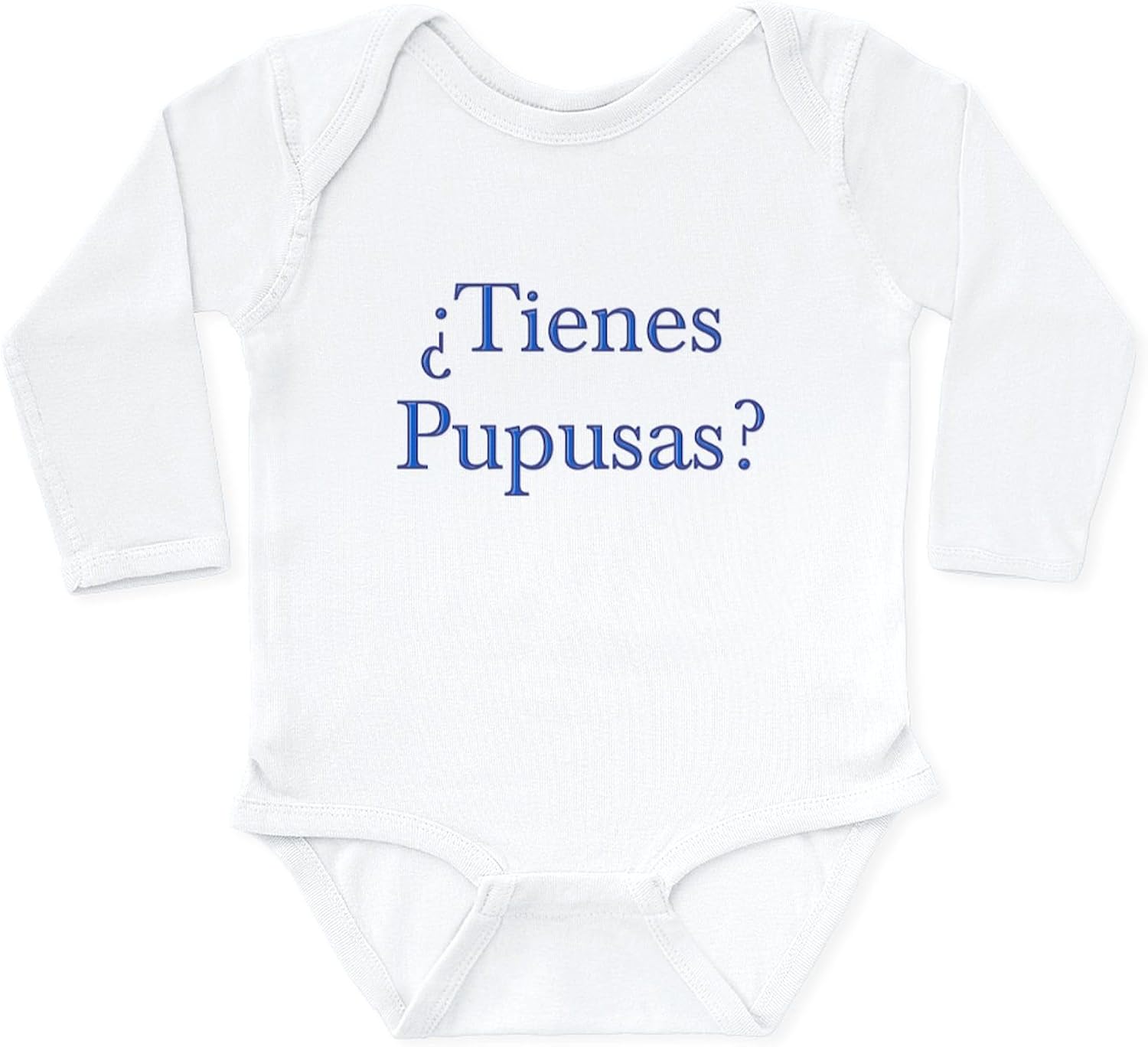 CafePress Tienes Pupusas? Long Sleeve Infant Bodysuit Cute Long Sleeve Infant Baby Bodysuit Romper