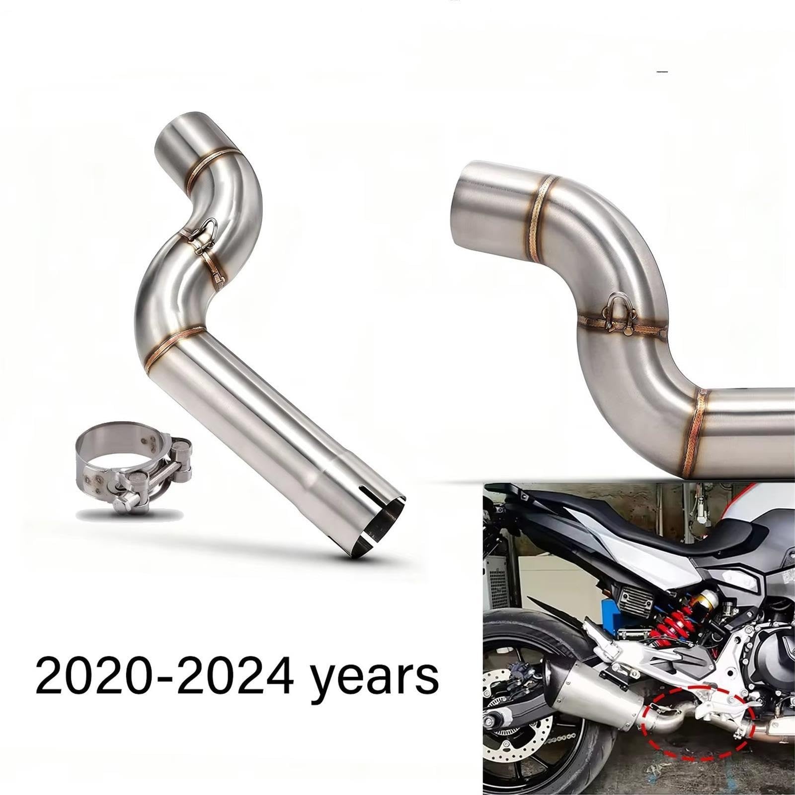 Tubo Medio de Escape de Motocicleta para F900 F900R