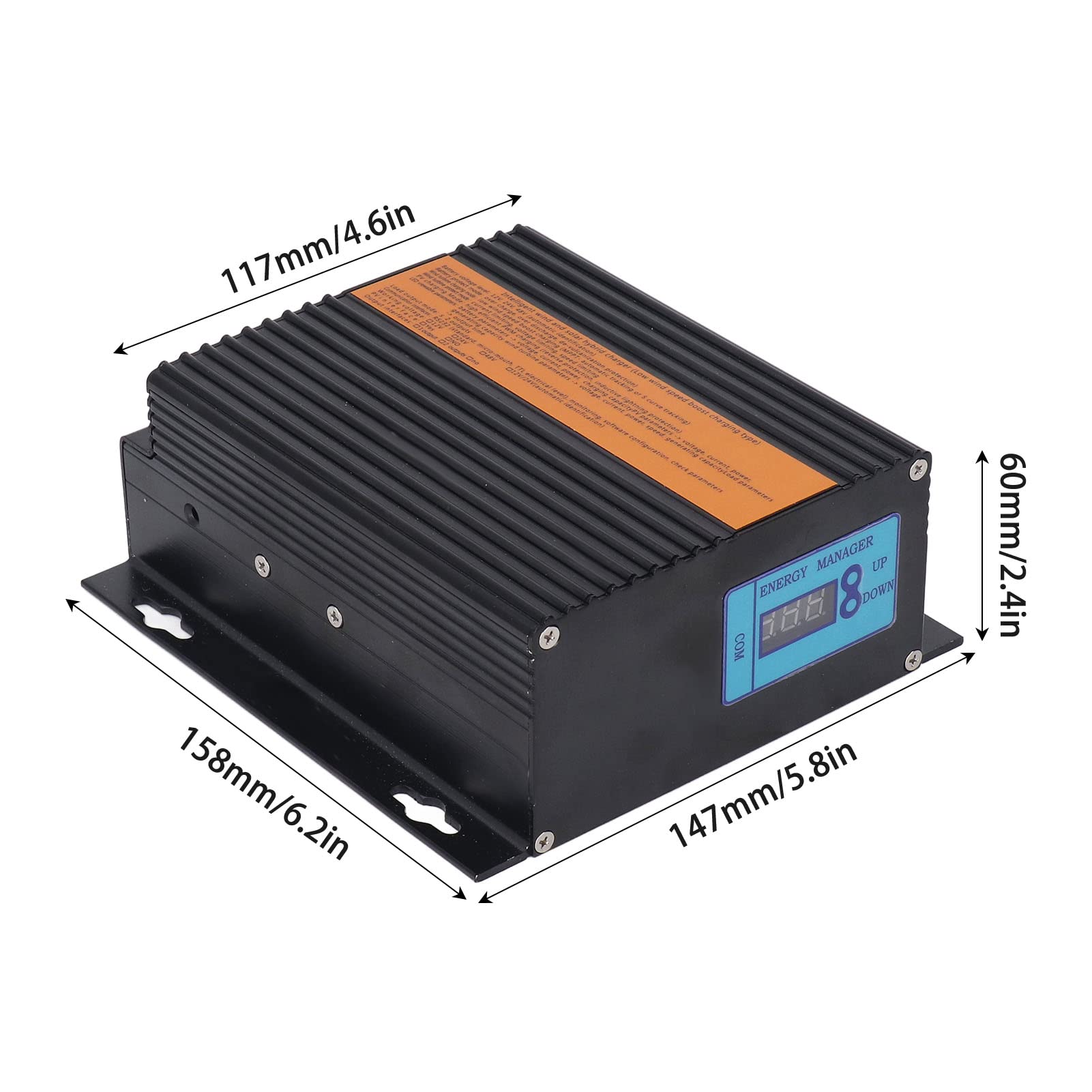 Controlador Híbrido Eólico Solar de 200W para Turbinas (Energía