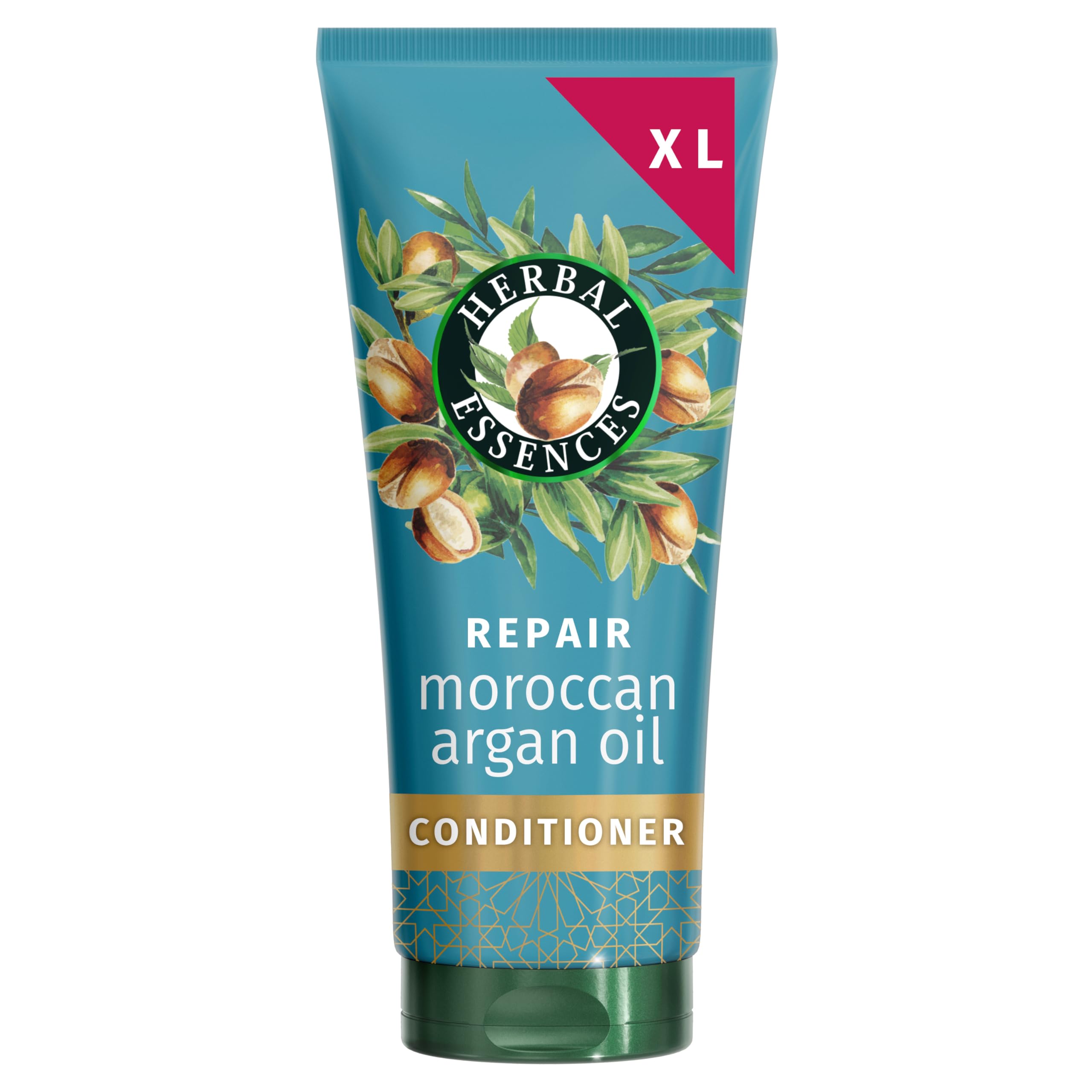 Herbal Essences Repair Moroccan Argan Oil Conditioner 350ml for Damaged Hair. Intense Nourishment for Softer, Smoother Hair. With Pure Argan Oil. Vegan and Cruelty Free