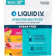 Liquid I.V. Sugar Free Electrolyte Powder, Discovery Variety Pack, 16 Count