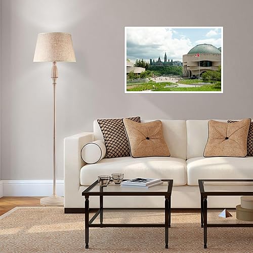 Miniatura 3 de Arte de pared de museo de historia para sala de estar, póster de ciudad, impresiones en lienzo, impresión de decoración de oficina en casa, sin