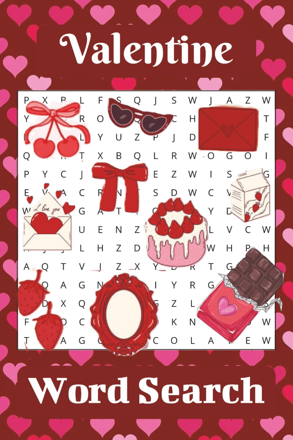 Valentines Themed Word Search: Love, Laugh & Search — 55 Valentine Word Puzzles