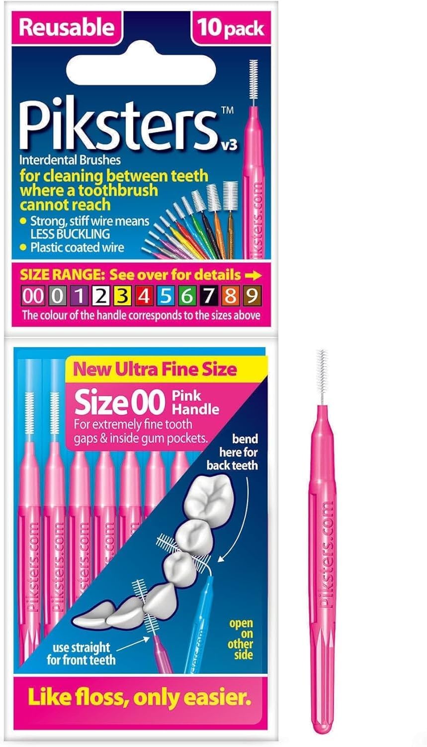 Piksters Interdental Brushes, Size 1, Purple Handle : Health & Household