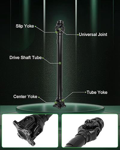 Vista 610 de SCITOO Longitud del eje de hélice del eje de transmisión delantero 36.2 pulgadas compatible con 2001-2004 para Jeep Grand para Cherokee 4.0L
