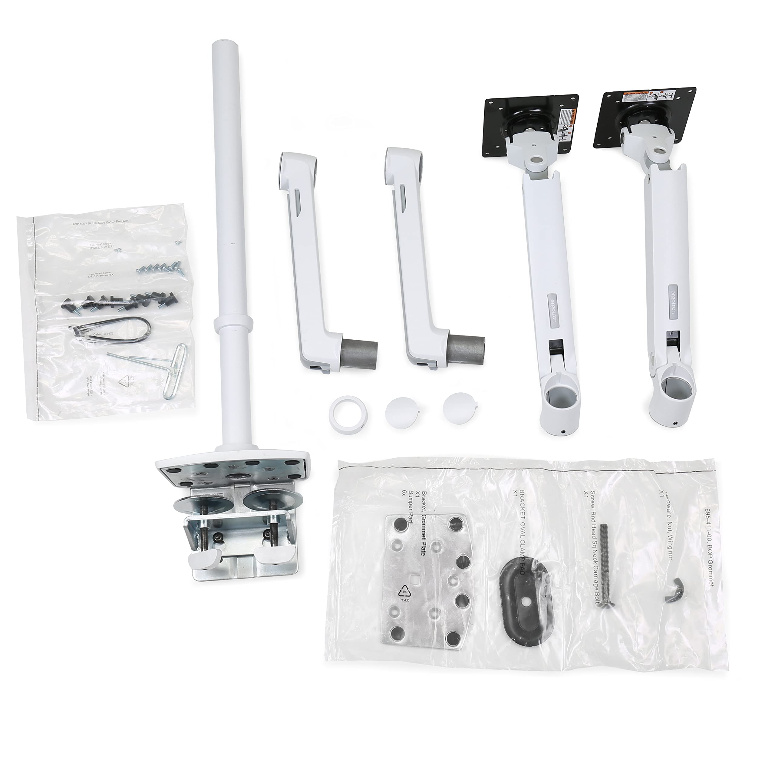Amazon.com: Ergotron – LX Quad Monitor Arm, VESA Desk Mount
