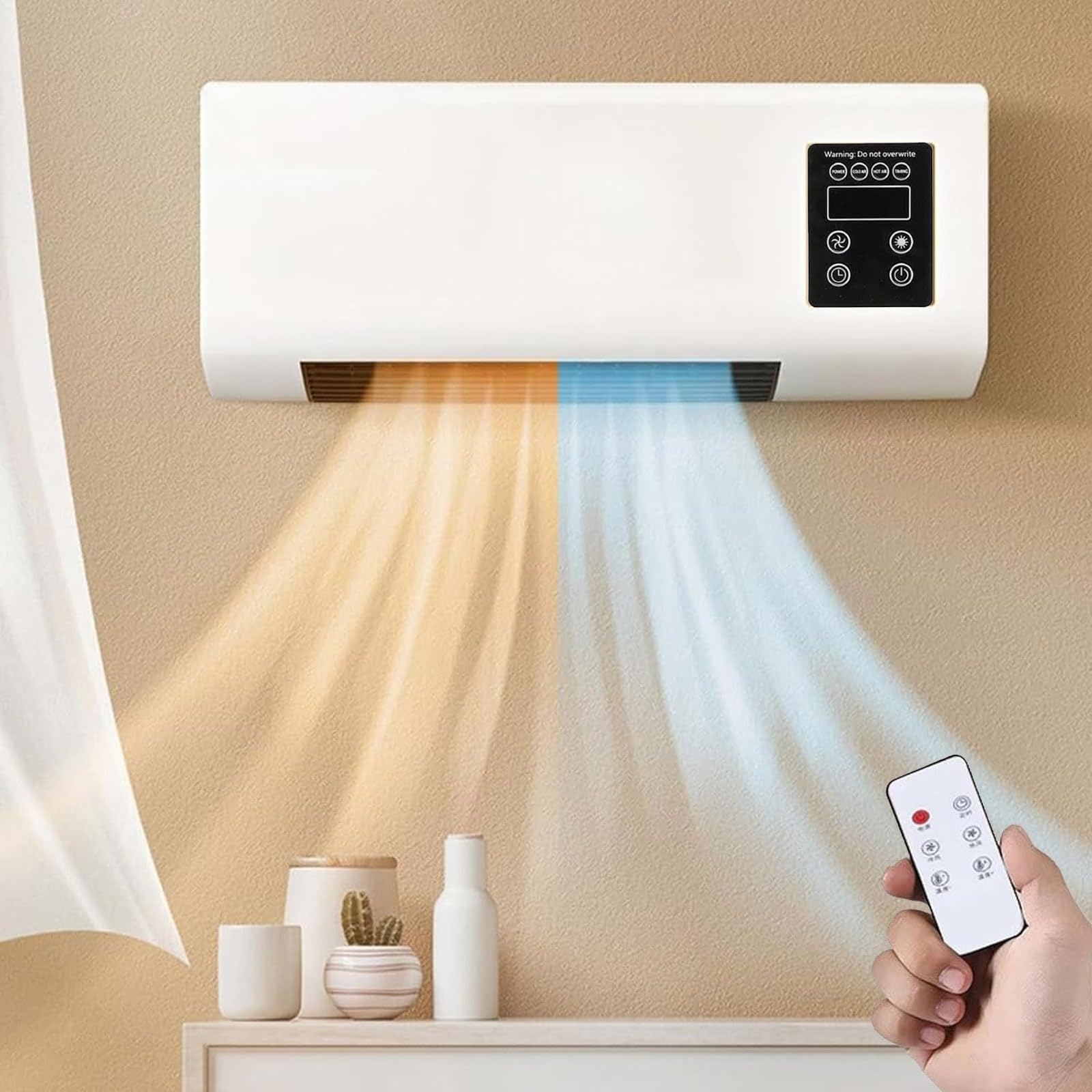 3-in-1 Ductless Portable Split Fan, No Window Needed,Ultra Quiet Cooling for Bedroom, Easy Install Split System,3 Modes 24H Timer Remote for Bedroom, Office, Bathroom