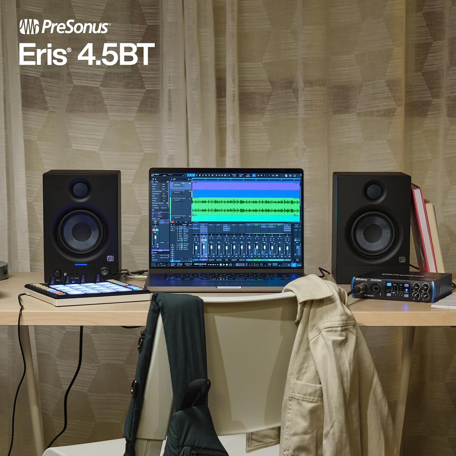 PreSonus Eris 4.5 BT II Enceintes de moniteur de studio Bluetooth Active 2nd Gen